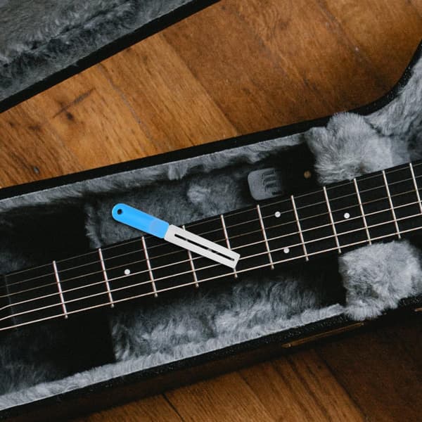 3 st gitarrbandpolering Luthier verktygssats bärbar rostfritt stål och plast greppbräda
