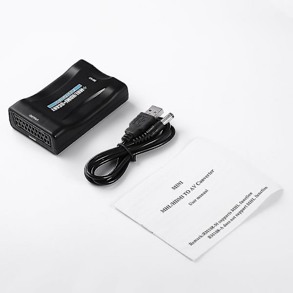 1080p HDMI till SCART Video Audio Konverter Adapter