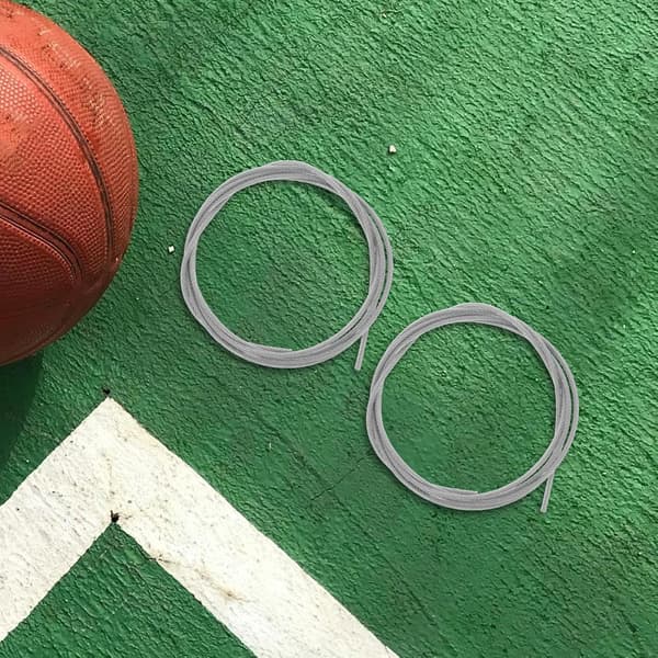 2 stk. basketballtråd, solid plastbelagt ståltråd festesnor