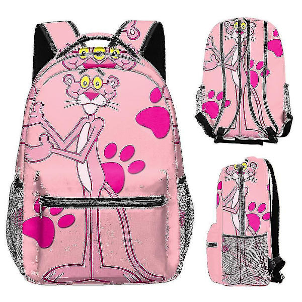 Rosa Panther Ryggsekk 3D-trykt Barnehage, Ungdomsskole, Jenter, Gutter, Reise Ryggsekk, Tenåringer, Anime Skolesekk deep blue