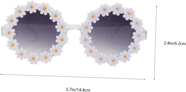 Hawaii Blomsterdekor Solglasögon för kvinnor, Gradientlins UV-skydd Mode Glasögon
