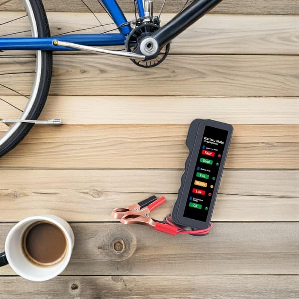 2 stk. batteritester for bilspenning, intern motstandstester, multifunksjonell