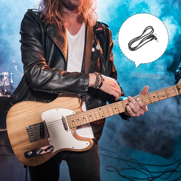 12 stk. gitarpedal strømledning DC effekt strømledning anti-skli høy kvalitet plast