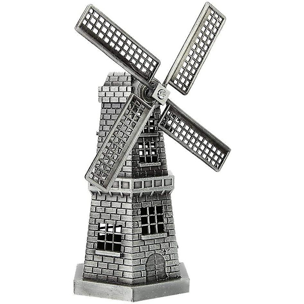 Metallisk Dekorativ Statue, Hollandske Vindmølle Statue Håndsveiset Hjemmedekor Støping Kunst Håndverk Gave
