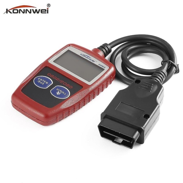 Konnwei KW806 OBD2 LCD Bilfelsökningsverktyg för kodläsning