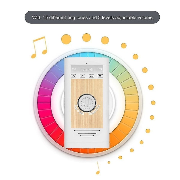 Trådløs Voice Intercom Dørklokke 2 Way Talk Home Security