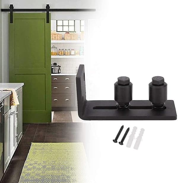 Glidande golvspår för grindguide 115*50*65*5mm Svart - 1 st