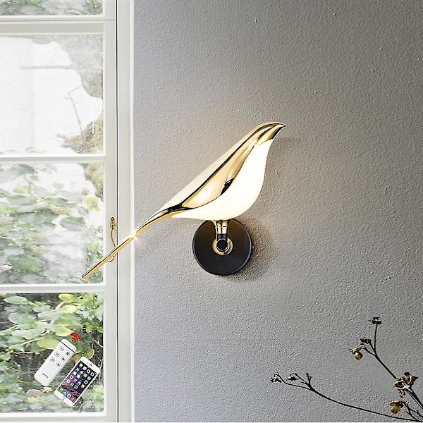 Nordisk Stil Indendørs Vægslampe Led Fugl Design Aluminium