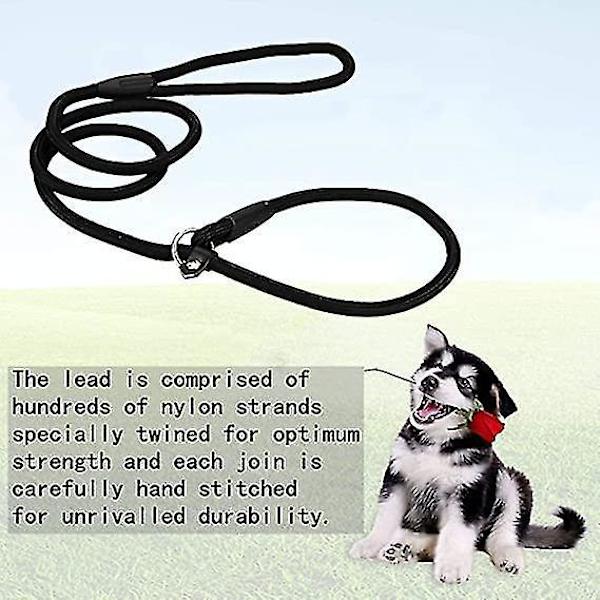 2-pack Nylon Hund Koppel Justerbar Loop Anti-Drag