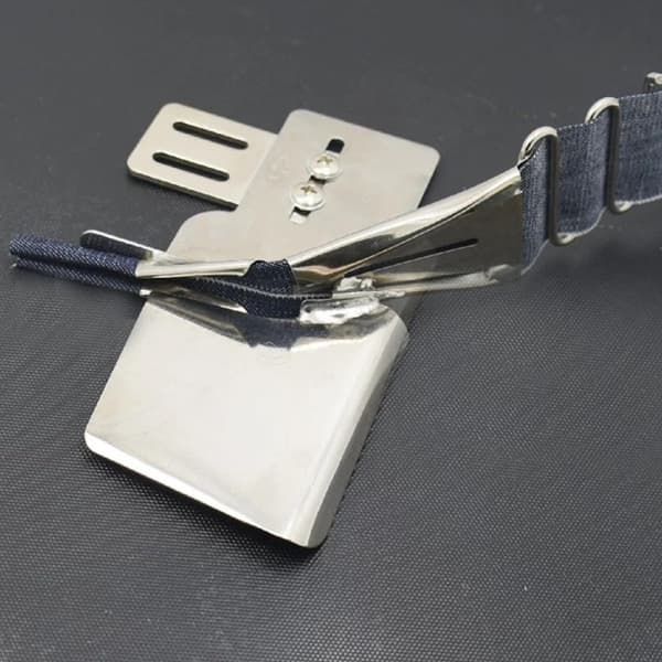 Flerbruks 40 mm symaskinbinder i rustfritt stål, dobbeltfoldet flatbinder