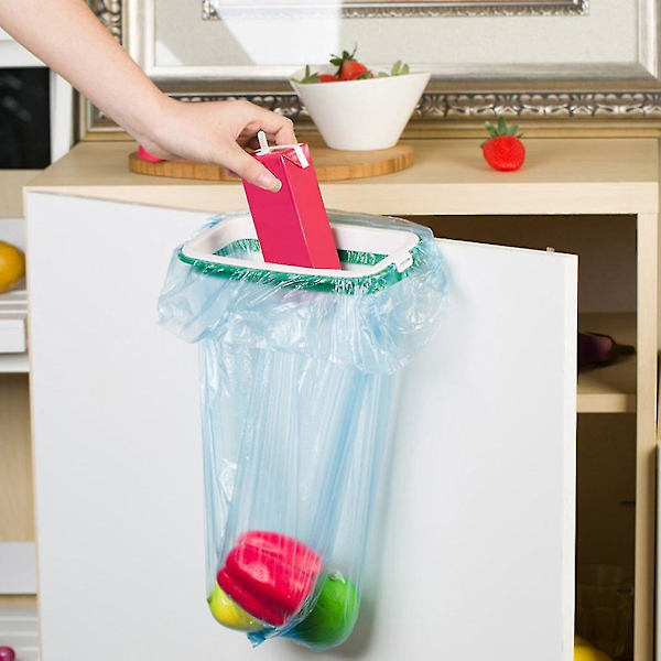 Plastpåshållare för kök, hängande