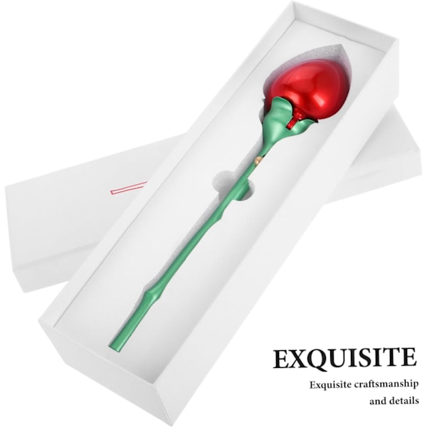 Rose Bryllupsring Æske Ring Etui Æske Manuel Åbning til Jubilæums Gave