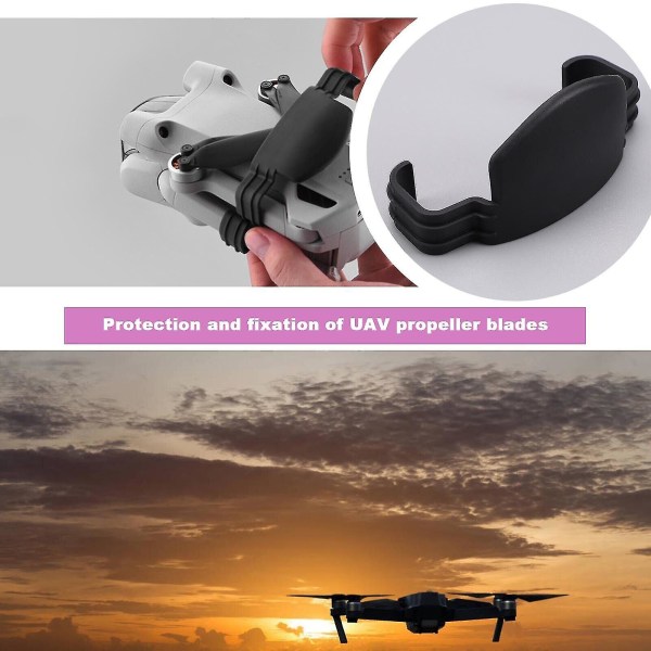 Drone potkurin pidike 3 pro terän kiinnitin (musta) (1 kpl)