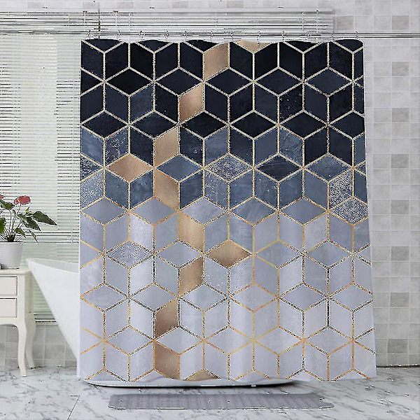 Modern Vattentät Duschdraperi för Badrum Grey 180 *200cm