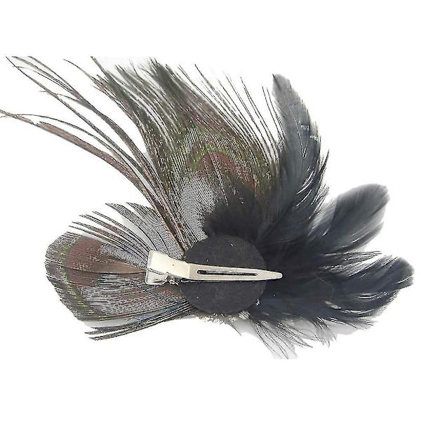 2 stk Mote Påfugl Fjær Hårklipp Hårnåler Kveldskjole Hodeplagg Bryllup Fjær Fascinator