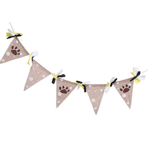 1 stk Hængende Banner Sød Bunting Banner Kæledyrsfest Tilbehør Festartikler Vimpel Til Hjemmedekoration Hundefest Hund