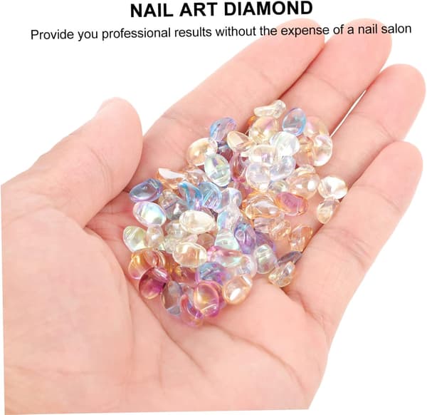 100 stk. Krystal Fe Neglekunst Rhinestones 3D Manicure Diamant Patch