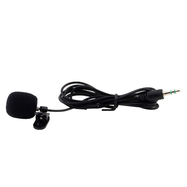 Bærbar Mini 3.5mm Klips Mikrofon for slips
