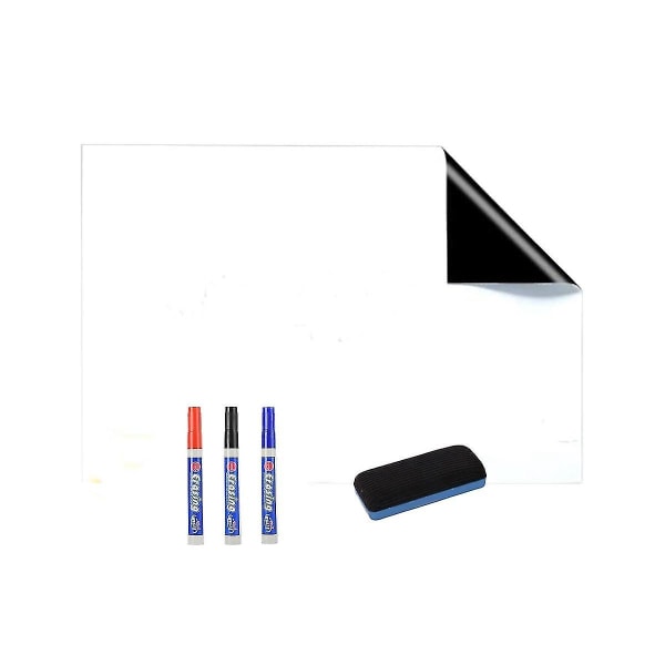 Whiteboard Folie 60x40 Cm Magnetisk, självhäftande magnetisk Folie Vit Inkluderar Whiteboard Marker