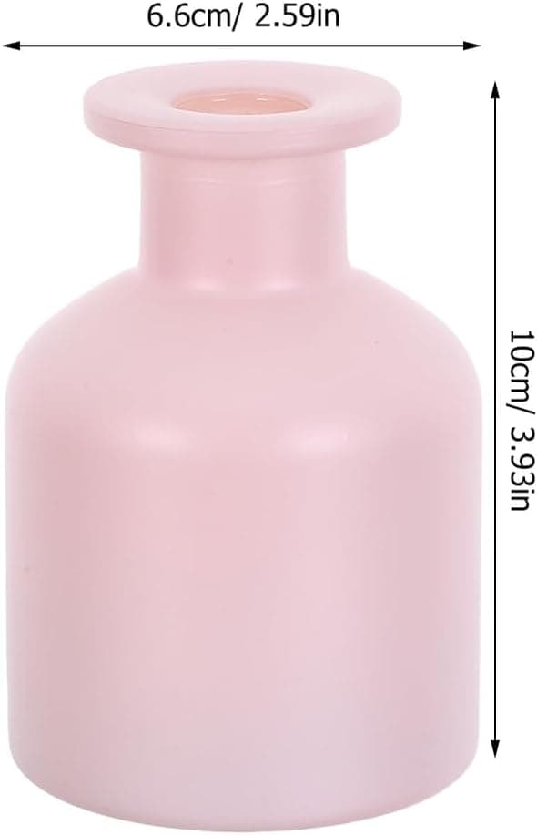 2 st tomma aromdiffuserflaskor i glas med pinnar för heminredning, spa-användning, eteriska oljor