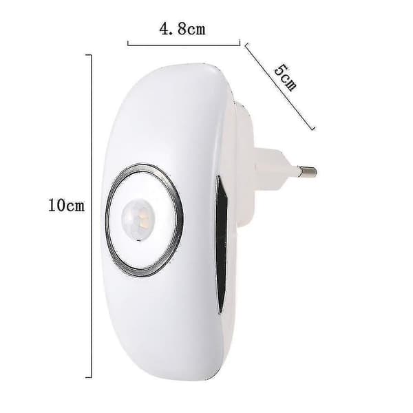 Eksplosive Lys LED Menneskekroppssensor Smart Nattlys (1 stk - hvit)