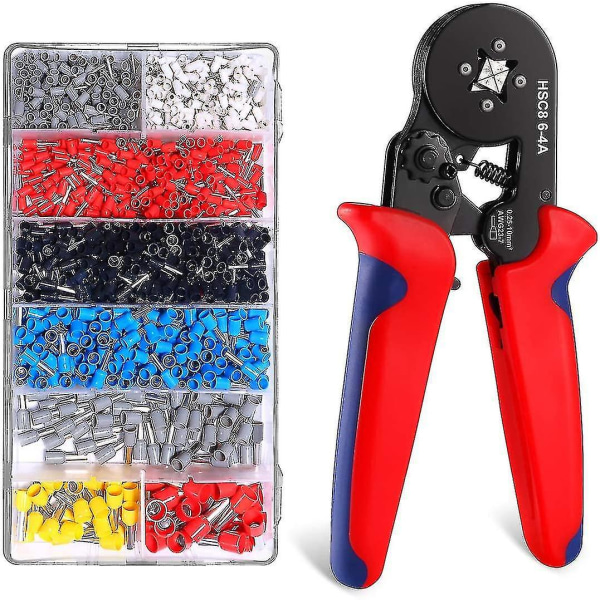 Crimping Pliers 1200 Insulated Crimp Terminals 0.25mm-10mm Tools.