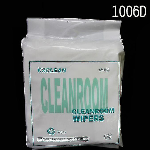 1006d Polyester Puhdastilan Antistaattiset Pyyhkeet Pyyhkimiskangas 150kpl/pakkaus--