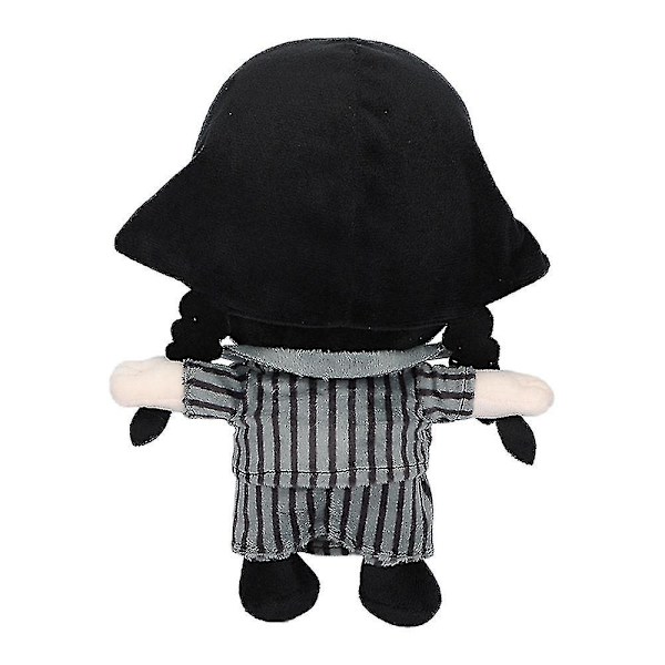 Kvinders Wednesday Addams Deluxe Kostume Sæt Nevermore Uniform Outfit/parykker/dukke L Little Girl