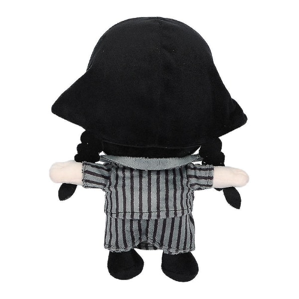 Naisten keskiviikkona Addams Deluxe set Nevermore Uniform -asu/peruukit/nukke M Little Girl