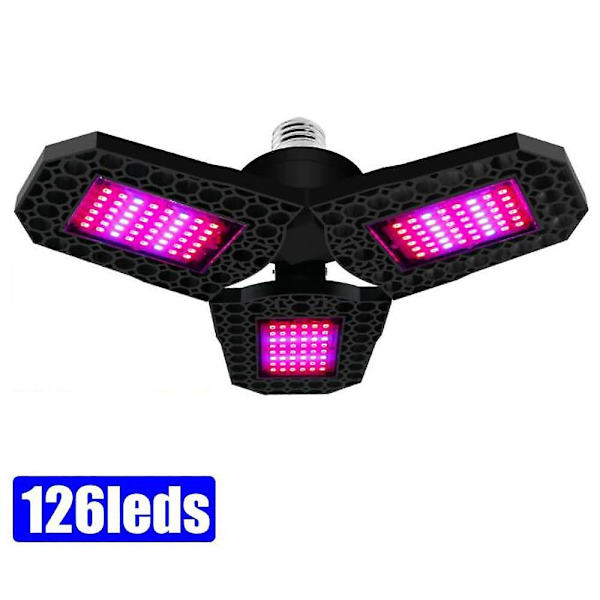 LED-växtlampor Fullspektrum E27 40W 108-144 Pärlor