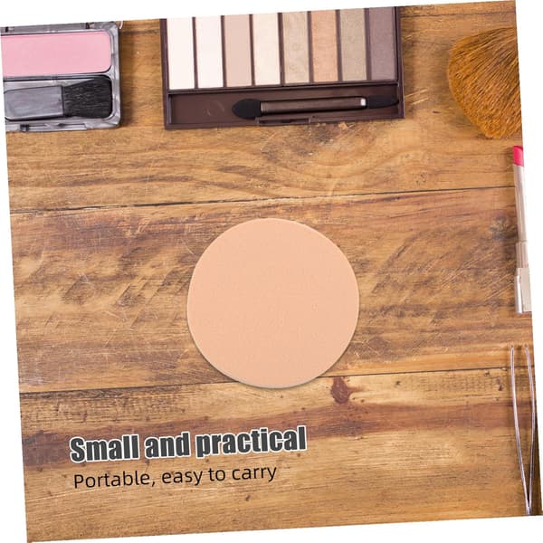 60 st engångs mini sminksvampapplikatorer runda hudton foundation concealer puderverktyg