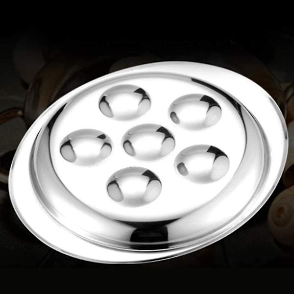 Värmebeständig Rostfritt Stål Snigel Svampsnigel Escargot Tallrik Rätter För Restaurangkök Rätt Hotell (silver1pc)