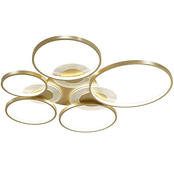 1 Hoved Cirkel LED Dæmpbar Loftlampe Sort Guld