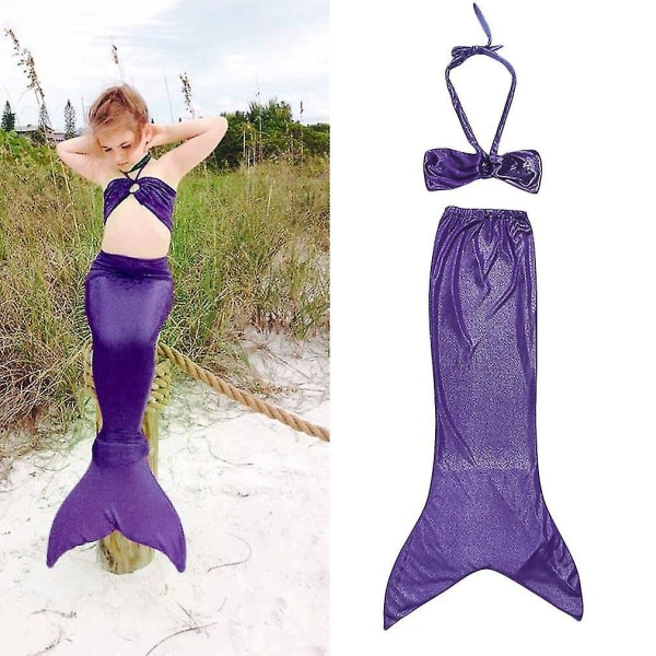 Little Mermaid Tail Dress Barn Jenter Mermaid Tails Kostyme