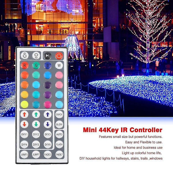 DC12V 6A 44-knapps IR-fjernkontroll 5050 3528 RGB LED-stripe