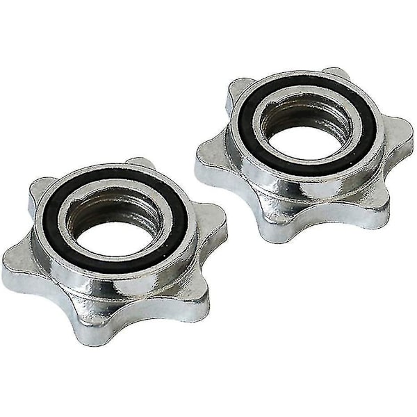 2 stk. Standard 25mm Stjerne Låse Håndvægtsstænger