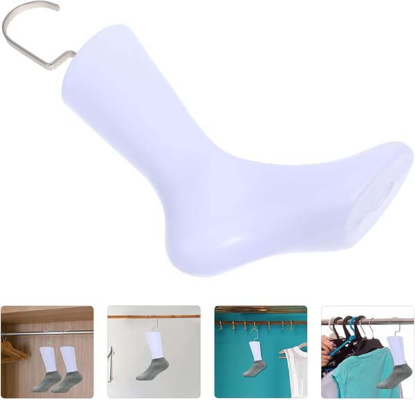 Fodmodel Krogstrømper Displaystativ Plastik Fodmodel Ankelarmbånd Mannequin til Strømpe Smykker Tilbehør