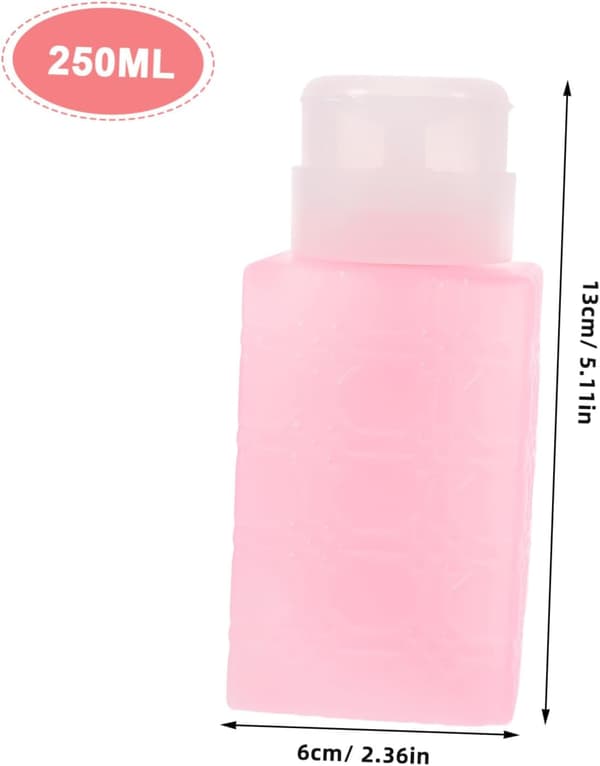 Presseflaske til makeupfjernerdispenser og neglelakfjernerdispenser Rejsevenlig push-down-funktion
