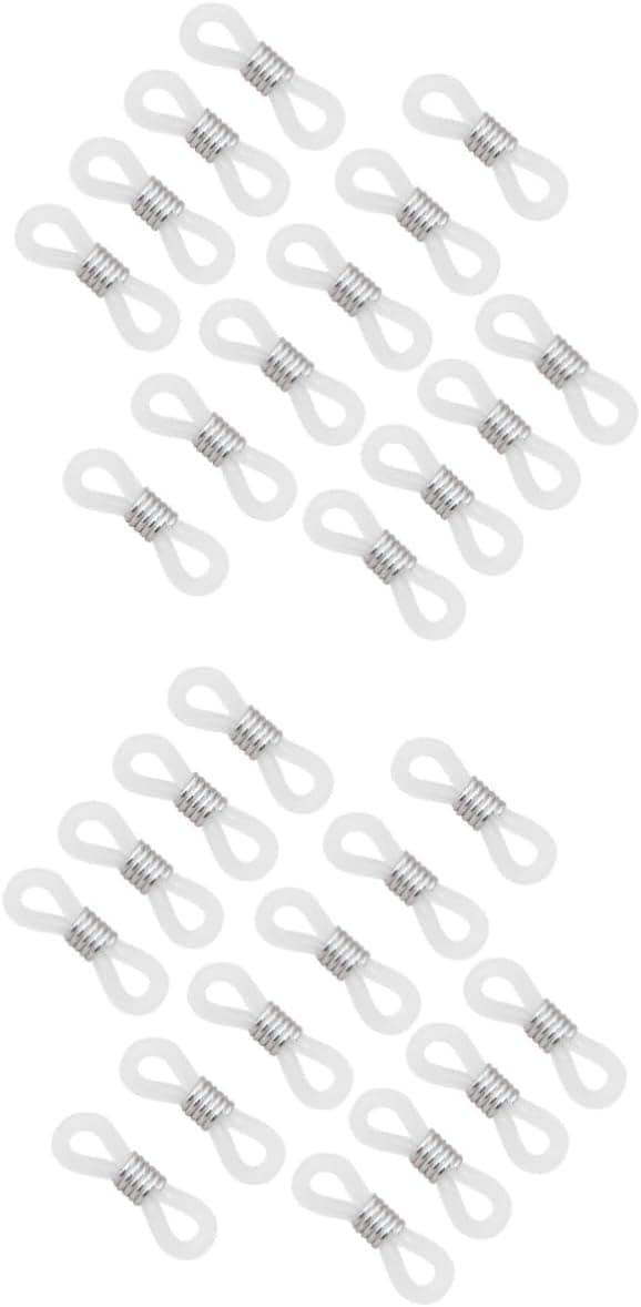 2 sæt brillekæder silikone ring brillekæde skridsikker ring til brillesnorbinding 100 stk.*2