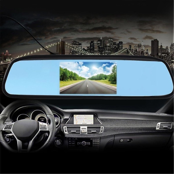4,3'' LCD-skärm Bil Backup-spegelbildskärm TFT LCD