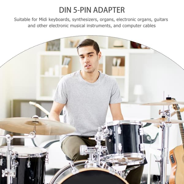 5m Midi han til dobbelt hun kabel Fleksibelt splitterkabel til Midi keyboard