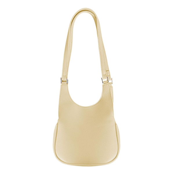 Trendy Litchi Mønster Underarm Taske Skuldertaske Læder Crossbody Taske All-match Yellow