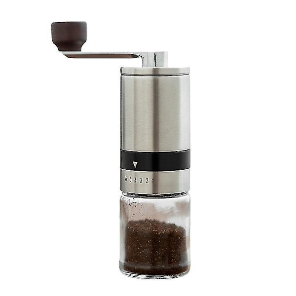 Bærbar Manuel Kaffe Kværn i Rustfrit Stål med Keramisk Burr Bønne Mølle