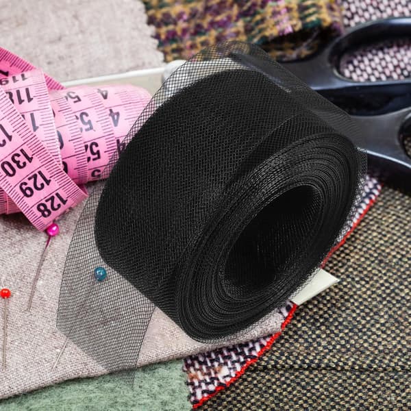 5 cm bred polyester hestehårsfletning stiv nettingkant for DIY sying av kjolefremstillingstilbehør