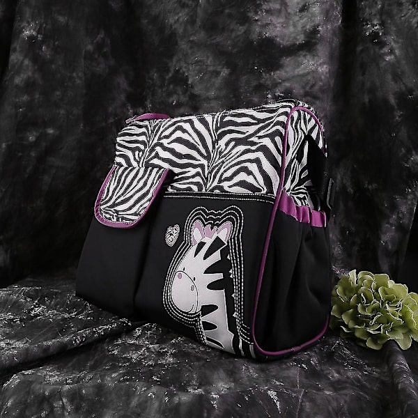 Zebra Giraff Blöjväskor Mamma Handväska Barnvagnsväska