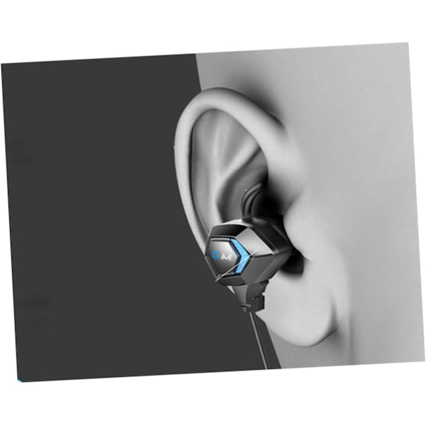 Ergonomiske Bueformede Ørevinger In-ear Kablede Gaming Høretelefoner Mikrofon