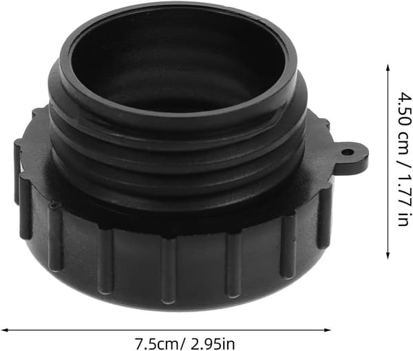 IBC Tote Adapter Plast Vandslange Hanadapter 60 mm Fin Huntråd til 60 mm