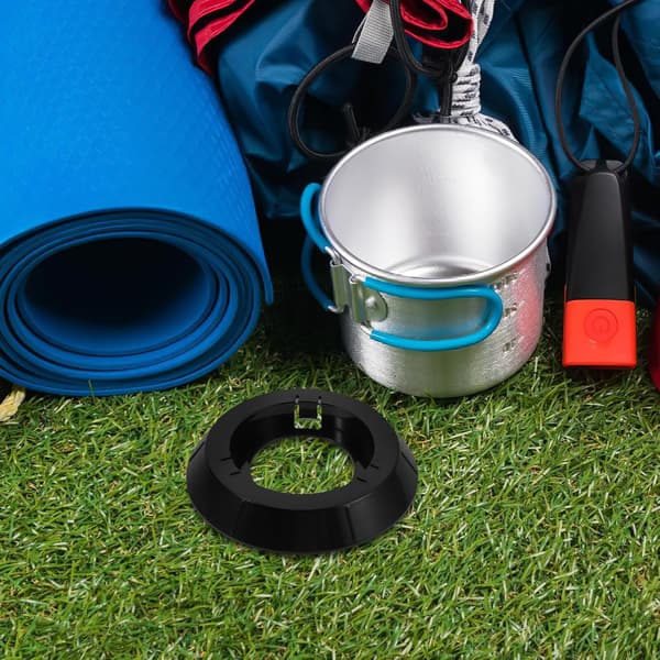 2 stk. campingholder og gassflaskestativ i plast, stabilisatorbase