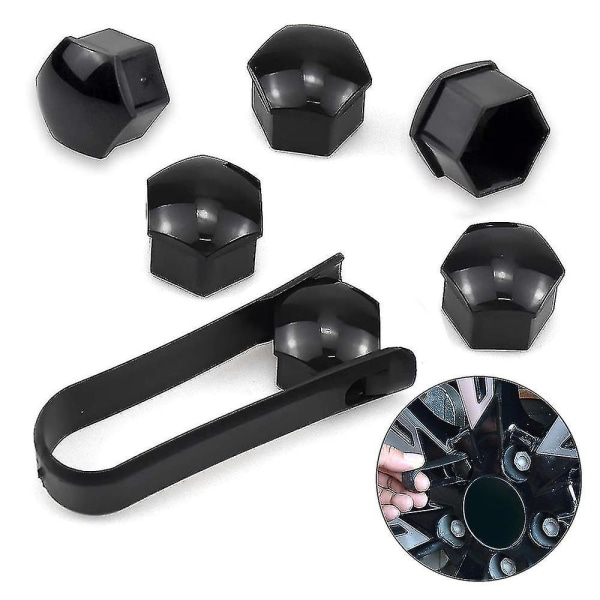 Hjulbultskydd, 17 mm Hjulmutterlock, Passar Alla Bilmärken