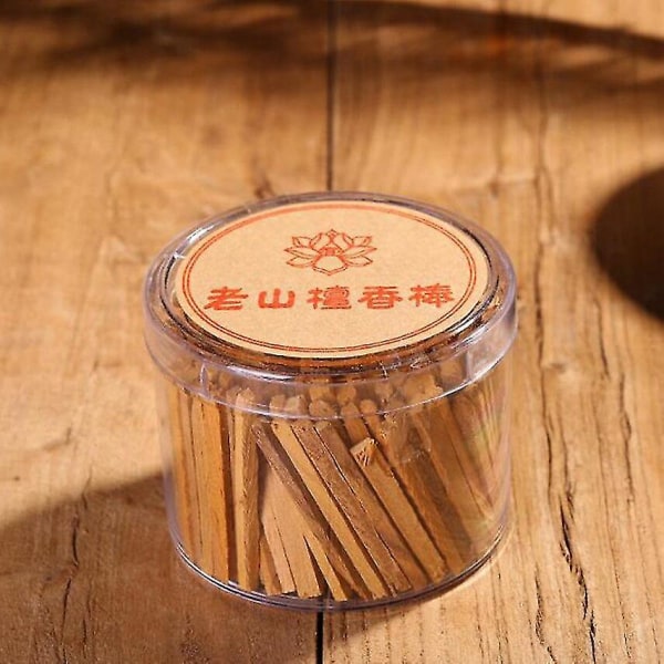 100 stk Naturlig Sandeltræ Stick Røgelse Buddhist Familie